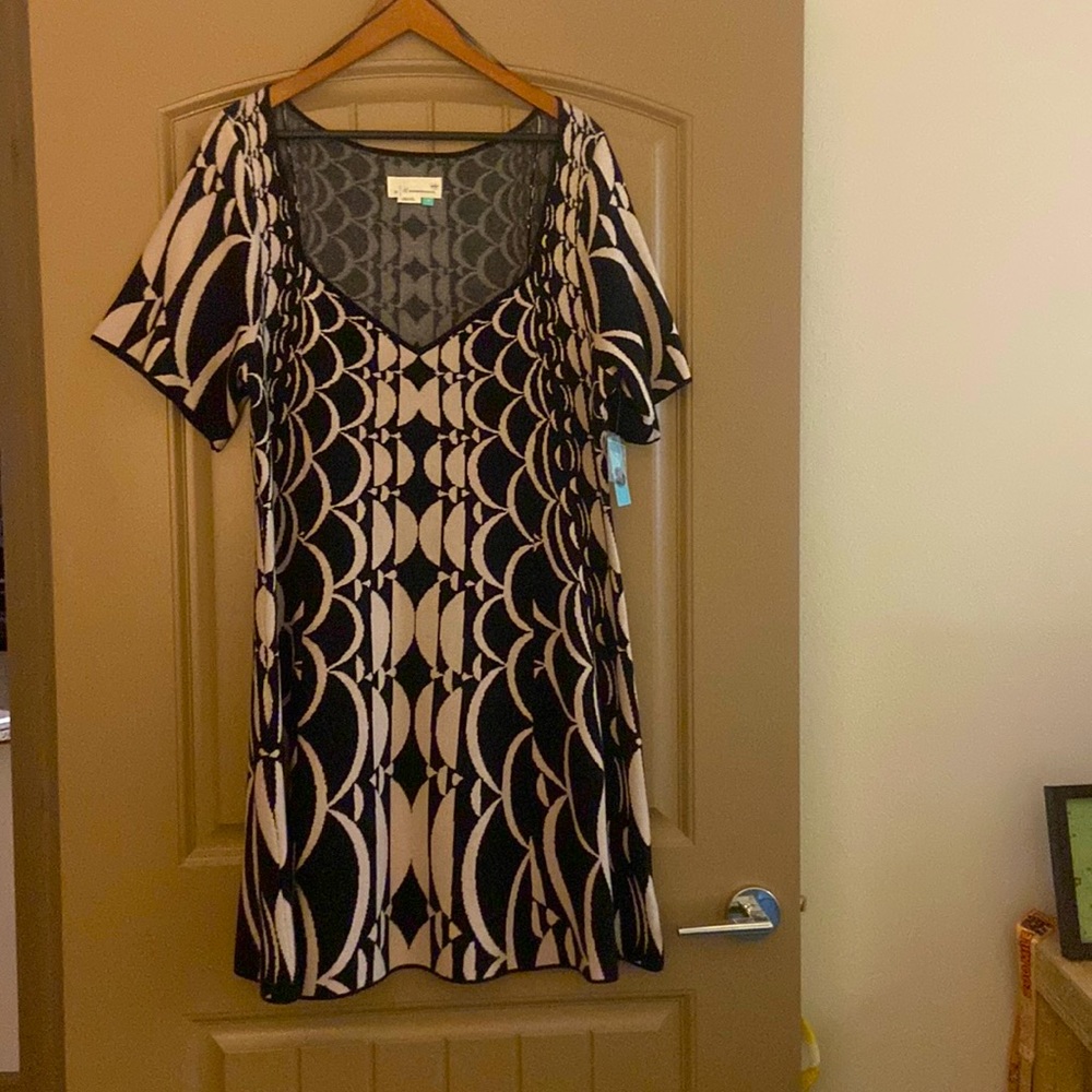 NWT Anthropologie Geometric Pattern Sweater Dress 🤩